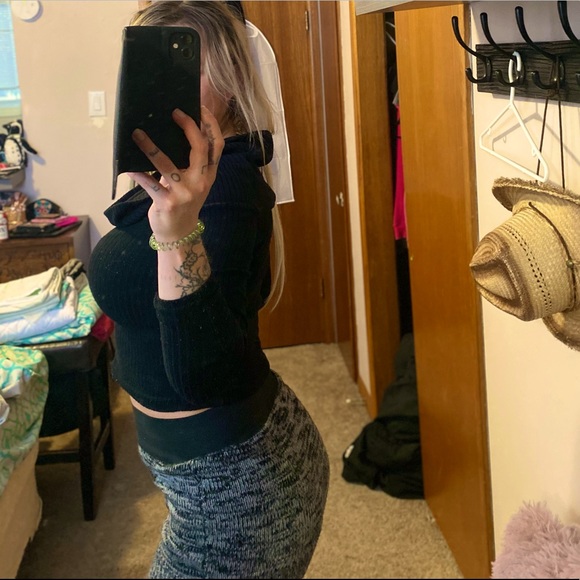 Comfy Black Knit Cowl Neck Sweater Buffalo David Bitton - Picture 8 of 9